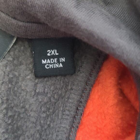 Harley Davidson men's oil can Hoodie zip sweatshirt gray Size 2XL - Picture 9 of 9